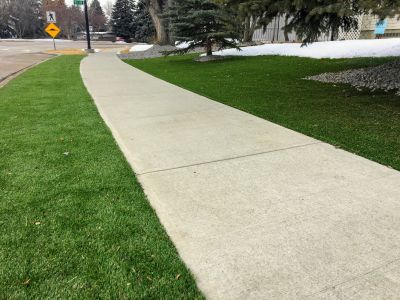 Completed Concrete Sidewalk